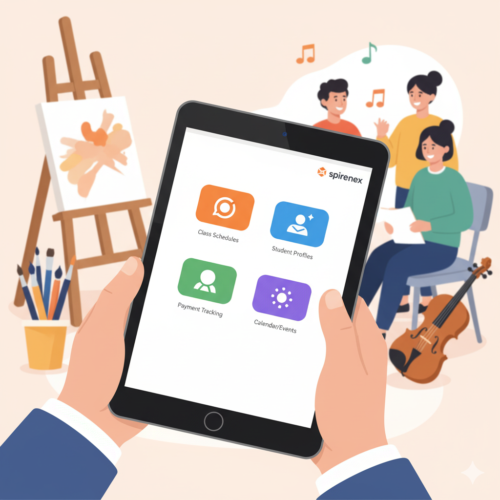 Art & Music School Management App Spirenex